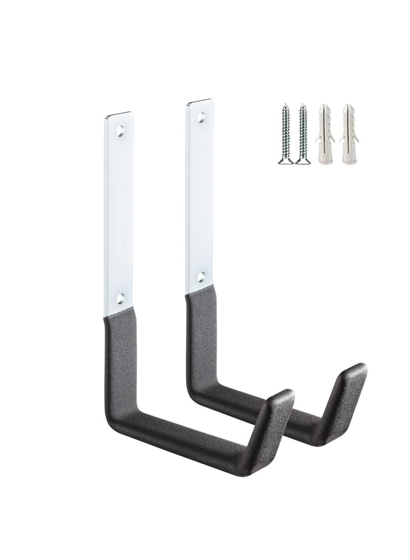 2 Pcs Heavy Duty Steel Hooks, Utility Hooks for Household Garage Storage Utility Hooks Tool Organizer Tool Holder Steel Wall Mount Hooks - Image 1