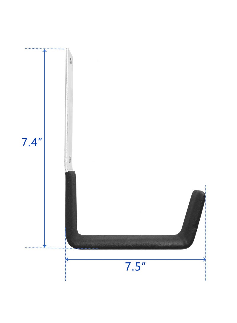 2 Pcs Heavy Duty Steel Hooks, Utility Hooks for Household Garage Storage Utility Hooks Tool Organizer Tool Holder Steel Wall Mount Hooks - Image 2