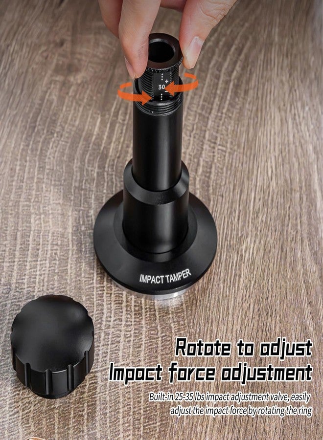Irishom Coffee Hand Tamper 25-35lb Adjustable Pressure 4 Spring System Detachable Espresso Tamper 304 Stainless Steel - Image 3