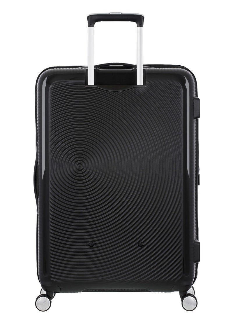 AMERICAN TOURISTER حقيبة كوري (صندوق الصوت) بحجم تسجيل الوصول 80 سم / 30 بوصة، 4 عجلات دوارة، سطح صلب، بولي بروبيلين، أسود|سحاب أمان DuoSaf™|مساحة داخلية واسعة|قابلة للتوسيع|قفل TSA|خفيفة الوزن - ضمان دولي لمدة 3 سنوات - Image 5