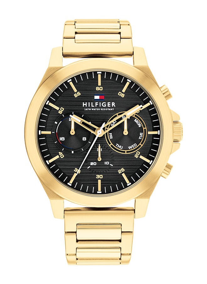TOMMY HILFIGER Men's Analog Round Shape Stainless Steel Wrist Watch 1710520 - 46 Mm  - Image 1