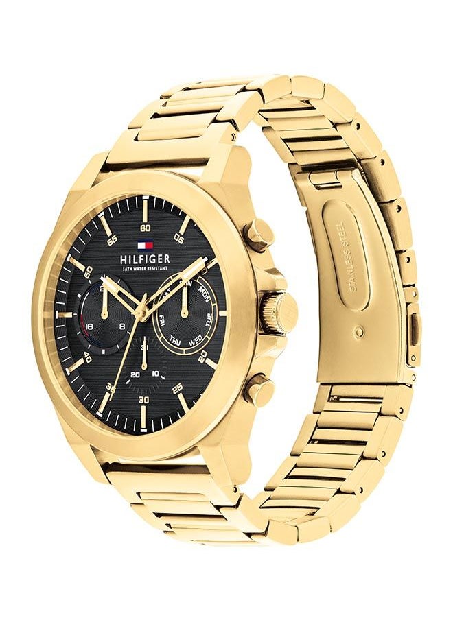 TOMMY HILFIGER Men's Analog Round Shape Stainless Steel Wrist Watch 1710520 - 46 Mm  - Image 3