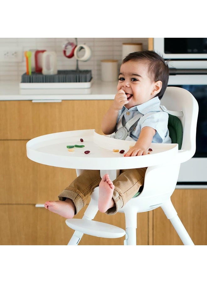 Boon Grub Extra High Chair Tray - Dishwasher Safe, White - Image 4
