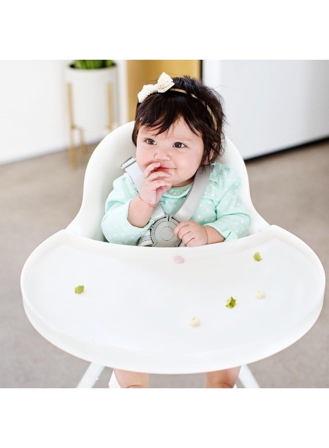 Boon Grub Extra High Chair Tray - Dishwasher Safe, White - Image 5