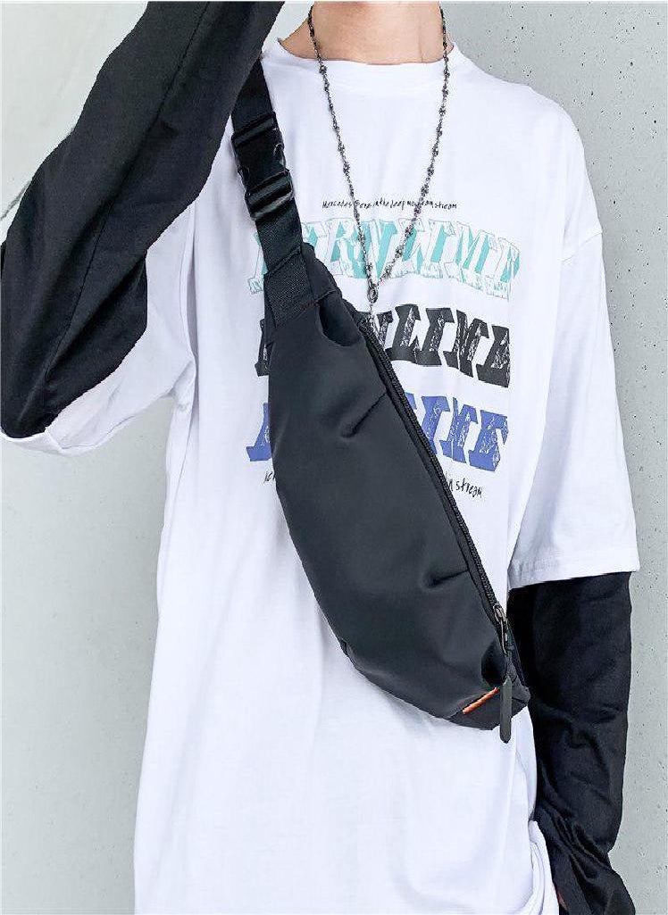 Eckek - Chest Bags For Men Banana Bag Street Style Waist Bag Nylon Waterproof Phone Pouch Unisex Crossbody Pouch Men Hip Belt Pack - Image 1