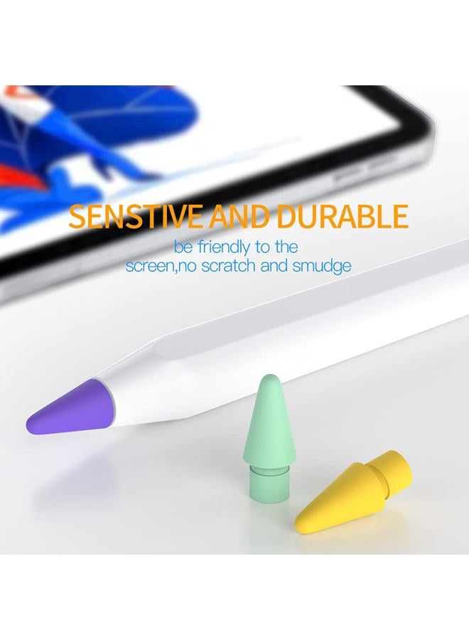 AWINNER Pen Tip Compatible with Apple Pencil Tips 1st & 2nd Generation Color Nib (Red/Yellow/Purple/Pink/Cyan) - Image 5
