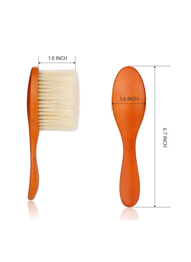Perfehair - Barber Brush Neck Duster With 100% Super Soft Boar Bristle Easily Remove Loose Hair From Neckline Face & Ears After Haircut Wooden Handle - Image 1