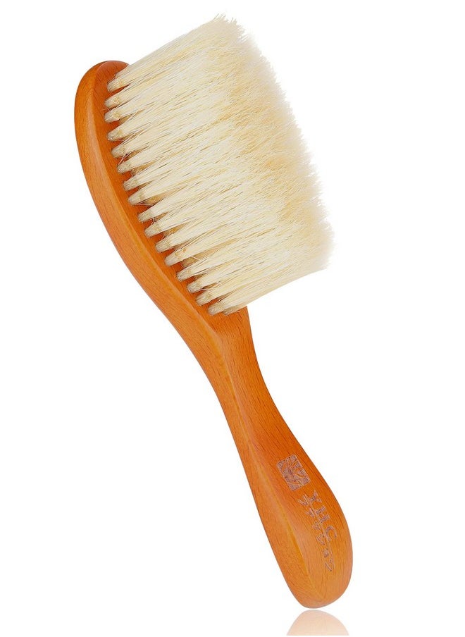 Perfehair - Barber Brush Neck Duster With 100% Super Soft Boar Bristle Easily Remove Loose Hair From Neckline Face & Ears After Haircut Wooden Handle - Image 1