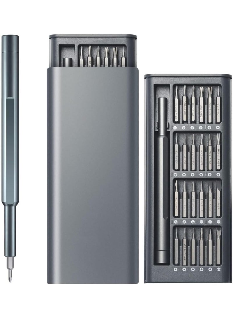 Generic Precision Screwdriver Set with Aluminum Magnetic Case – Multi-Bit Repair Tool Kit for Electronics, Phone, Laptop, Watch & Eyeglasses – Slim Anti-Slip Handle, Magnetized Bits - Image 5