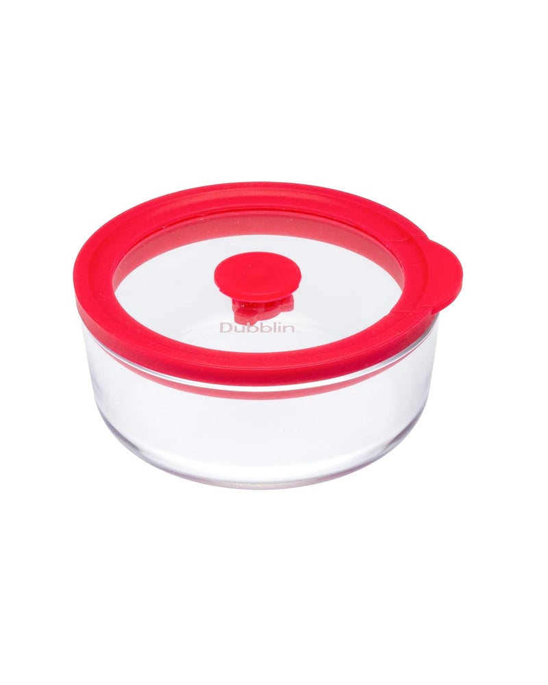 DUBBLIN ELEGANCE ROUND 270 Glass CasseroleCumServing Bowl with Lid Microwave Safe Stylish Durable 270ml Capacity - Image 2
