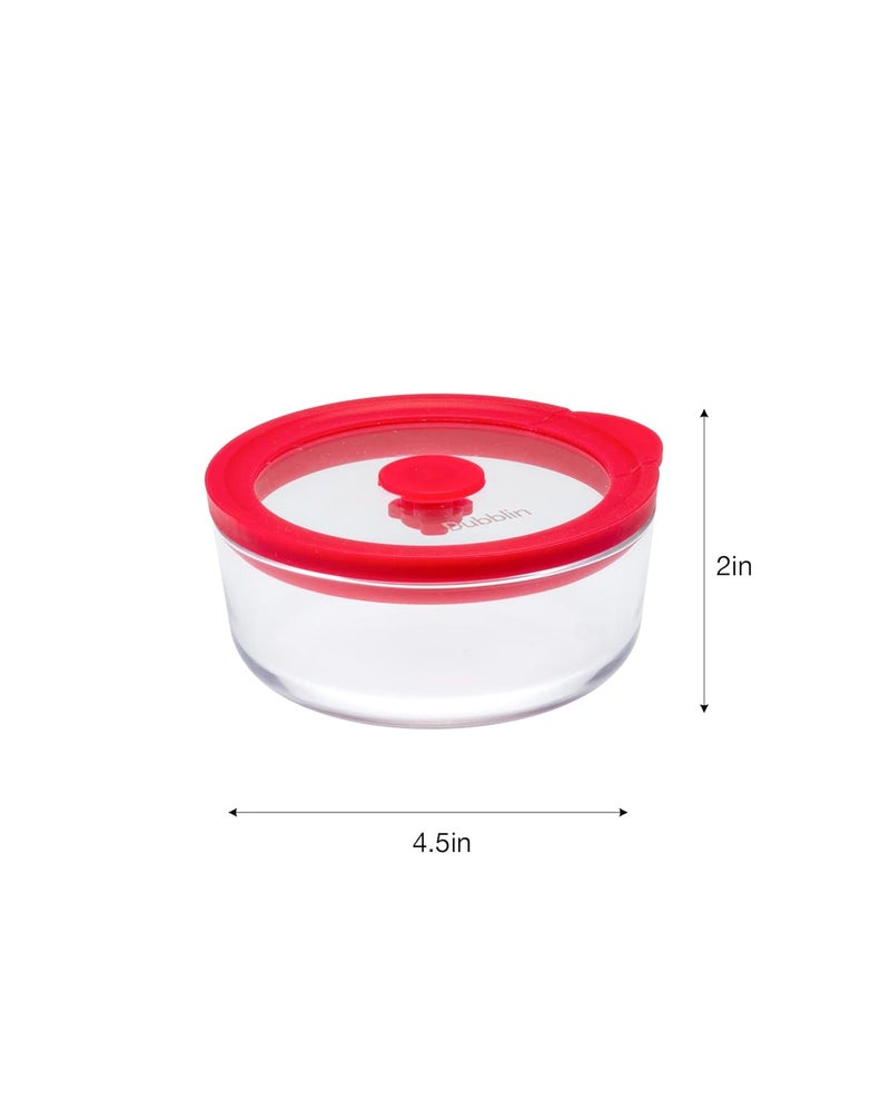 DUBBLIN ELEGANCE ROUND 270 Glass CasseroleCumServing Bowl with Lid Microwave Safe Stylish Durable 270ml Capacity - Image 3