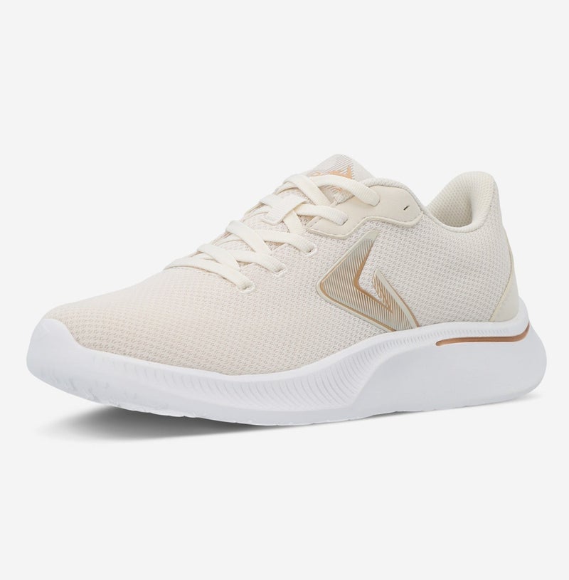 Demix Women’s Running Sport Shoes Beige – Lightweight Sneakers with Breathable Mesh Upper & Shock-Absorbing Sole - Image 1