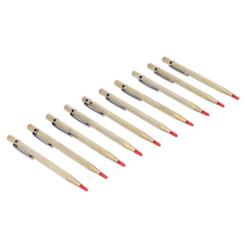 Gold Etching Pens 10Pcs Tungsten Carbide Tip For Metal Glass Ceramics Knurled Anti Slip Handle - Image 2
