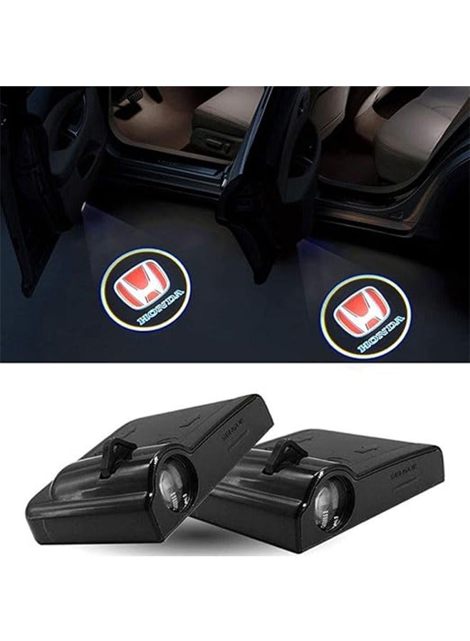 Loquat 2Pcs of Car Door Lights Logo Projector for HONDA, Car Door Welcome Logo Projector Lights for All Car Models, Laser Ghost Shadow Logo Projector Light Accessories - Image 2