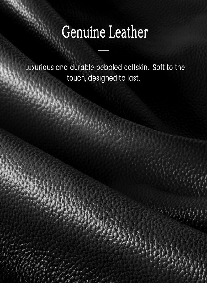 befen Genuine Leather Slouchy Hobo Purses for Women, Ultra Lightweight Shoulder Purse, Real Top Grain Leather Handbags Women's Black Shoulder Bag Satchel for Shopping, Travel Casual - Image 4