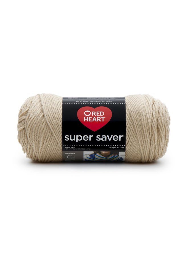 RED HEART Super Saver Yarn, Buff - Image 1