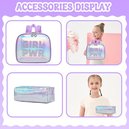 Meetbelify Rolling Backpack for Girls Backpack with Wheels for Elementary Student Kids School Bag with Lunch Box Pencil Case for Girls Ages 6-8 Years Old - Image 5