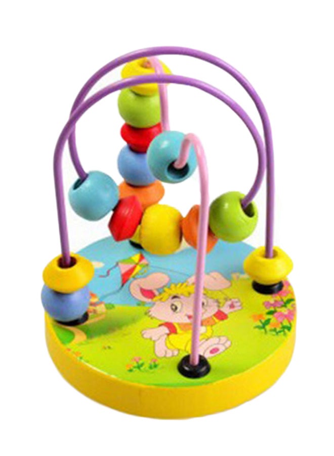 Circle Bead Maze Wooden Toy 12 x 9 x 9cm - Image 1
