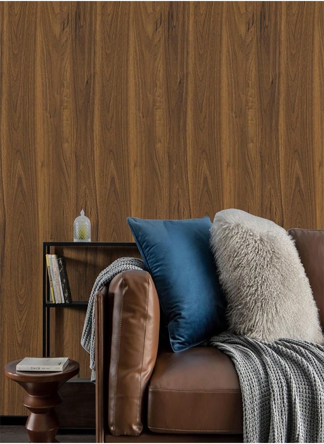 GUDOO - Wood Wallpaper,Peel And Stick Removable Waterproof Wood Grain Contact Paper Self Adhesive Decorative Wood Vinyl Wrap For Cabinets Countertops Furniture Shelves Drawer Liners 45x500cm - Image 1