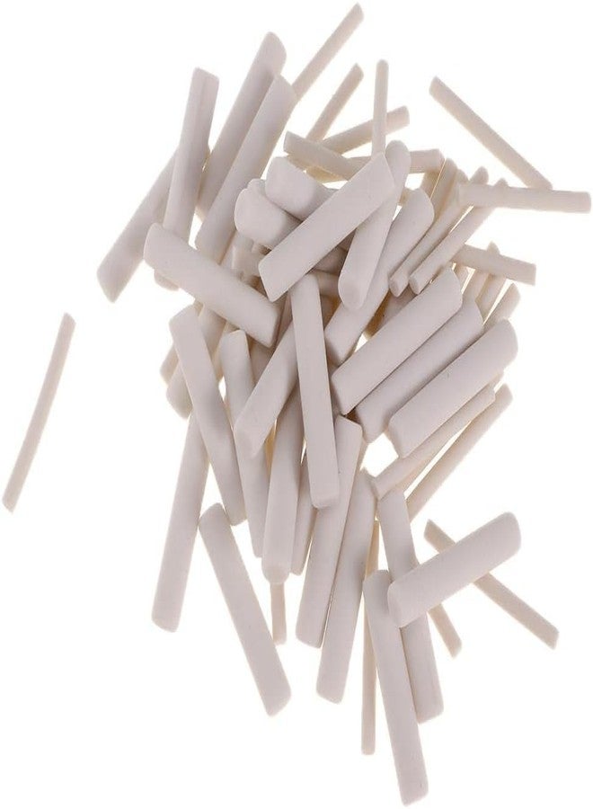 Tustao 50Pcs White Rubber Eraser Refill with Erasers 5 * 25mm,Eraser Pen Suitable for School/Office Lovely and Attractive Mechanical Pencil Refills,Standard Pencil Erasers - Image 1