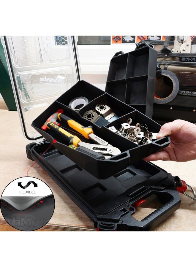 Stealth Mounts StealthMounts Open FlexiTray | Flexible Tool Trays Compatible with Milwaukee PACKOUT | Organiser for Tools, Nuts, Bolts & Parts | Workshop, Garage & Van Storage | Made in The UK - Image 2