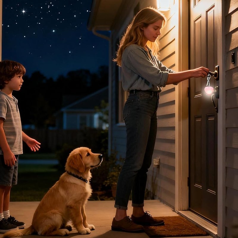 Pink Heart Shaped LED Purse Light Automatic Touch Sensor Lamp - Image 3