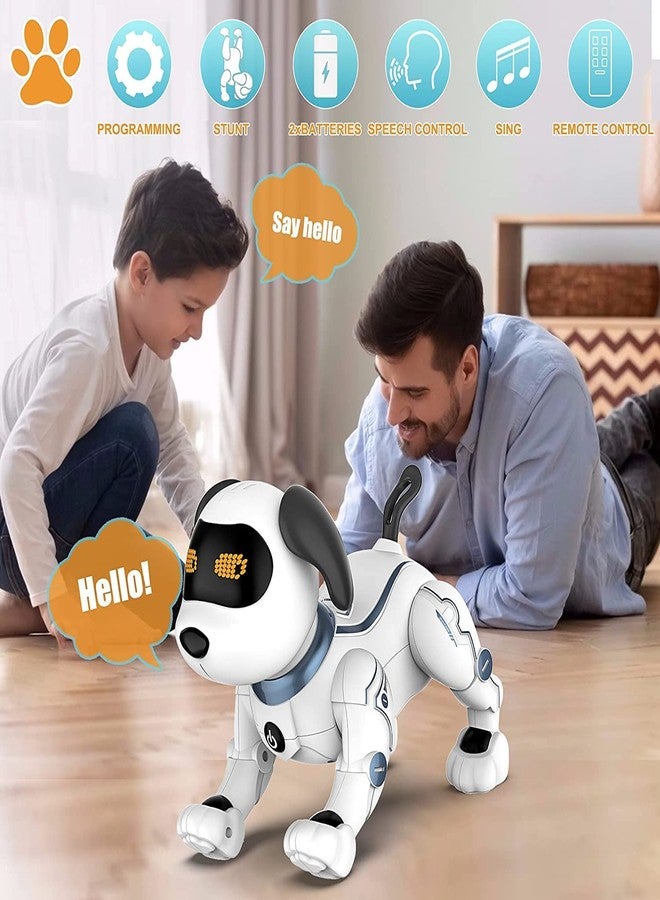 okk Robot Dog for Kids, Remote Control Programmable Robot Toy Dog, Smart Dancing Walking Puppy, Interactive Voice Control Toys, Electronic Pets Gift for Boys Girls - Image 2