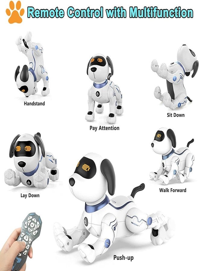 okk Robot Dog for Kids, Remote Control Programmable Robot Toy Dog, Smart Dancing Walking Puppy, Interactive Voice Control Toys, Electronic Pets Gift for Boys Girls - Image 3