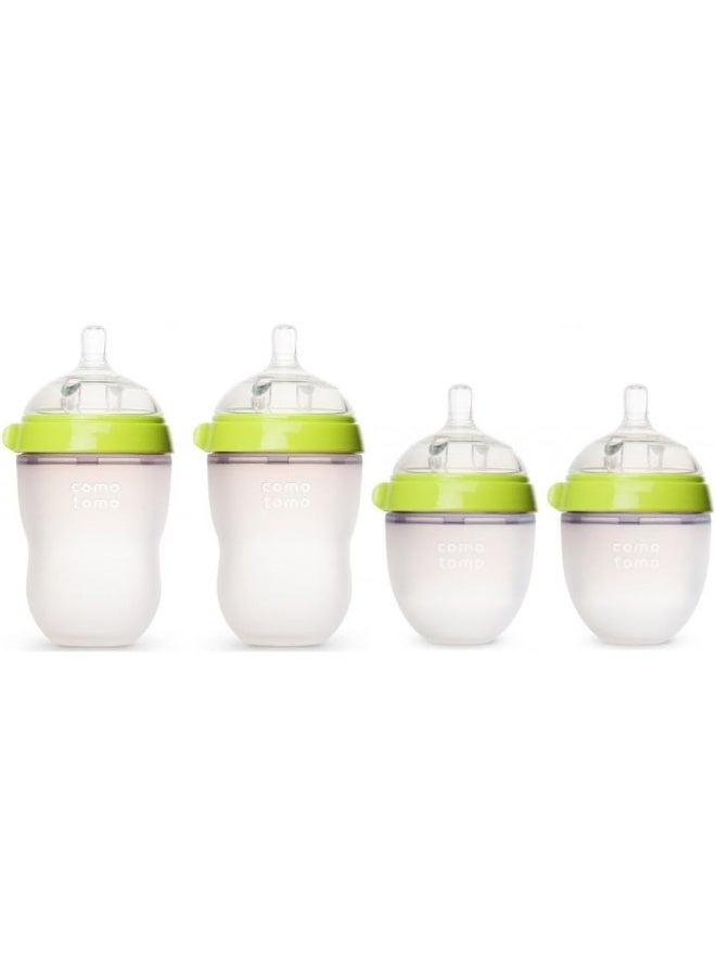 Comotomo 5 oz and 8 oz Baby Bottles, 4 Pack