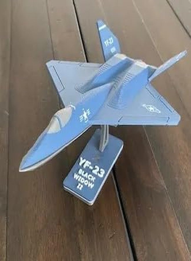 3D CRAFT YF-23 Black Widow Fighter Jet Toy – Die-Cast Plastic Aircraft Model for Kids & Collectors | Realistic Stealth Jet Toy Plane,Multicolor - Image 2