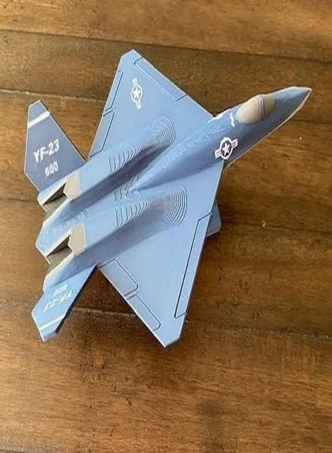 3D CRAFT YF-23 Black Widow Fighter Jet Toy – Die-Cast Plastic Aircraft Model for Kids & Collectors | Realistic Stealth Jet Toy Plane,Multicolor - Image 4