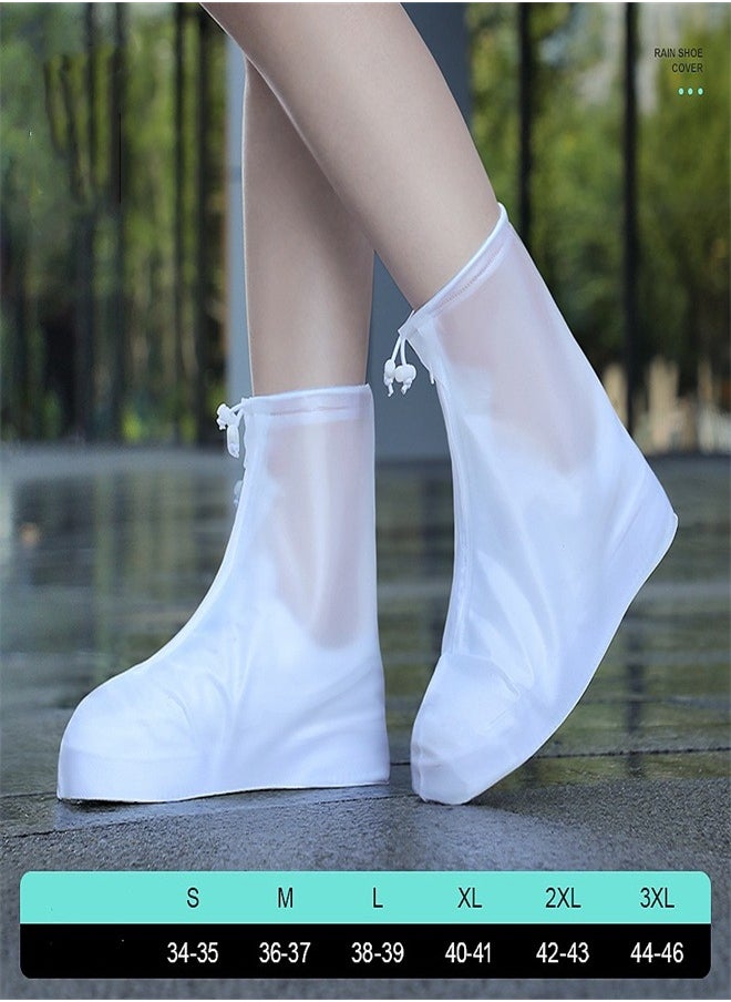 Loquat - Portable Anti Slip Rain Boot Cover White - Image 1