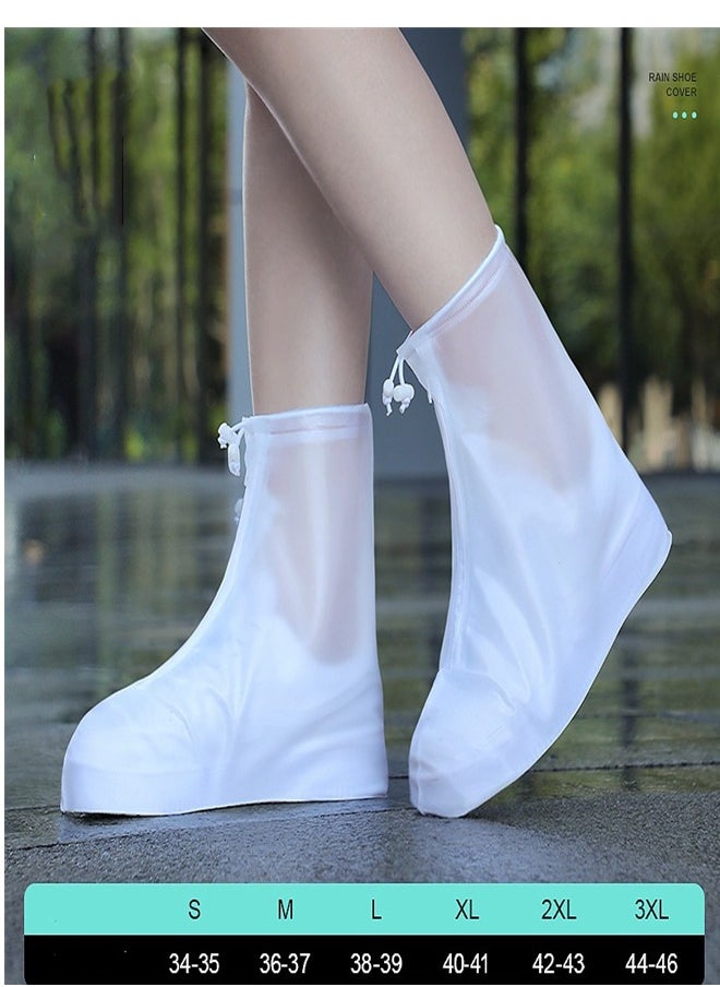 Loquat - Portable Anti Slip Rain Boot Cover White - Image 1