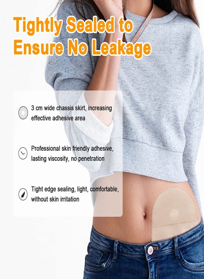 Ceeport 20 PCS Urostomy Bag Drainable Pouches with Measure Card, One Piece Ostomy Supplies for Colostomy Ileostomy Stoma Care, Cut-to-Fit - Image 2