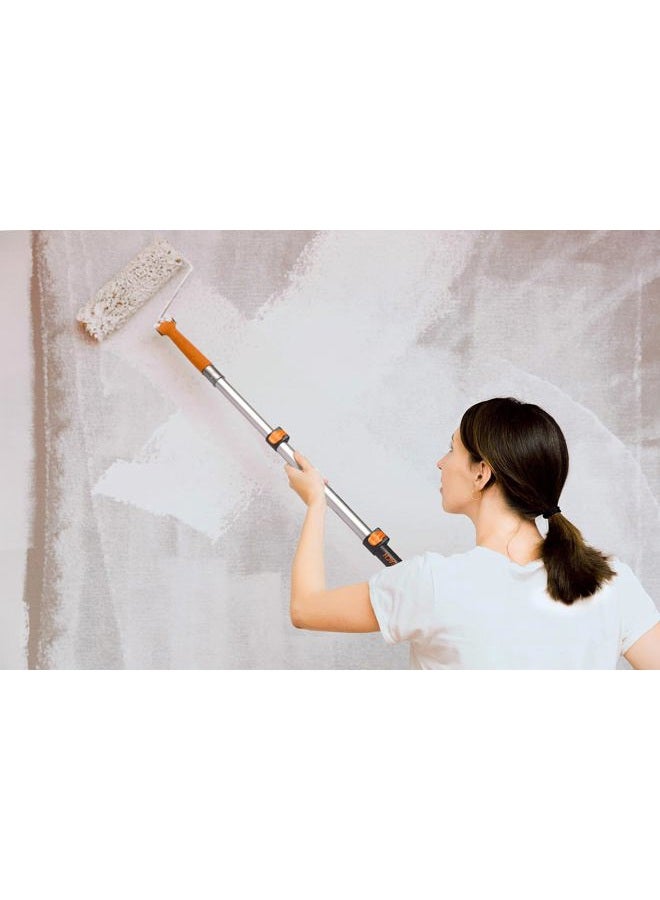 EXTEND-A-REACH Telescopic extension 1.5 to 7.3 m long // Multifunctional extendable pole with universal metal screw end // Lightweight and sturdy // Best telescopic handle for painting, the - Image 2