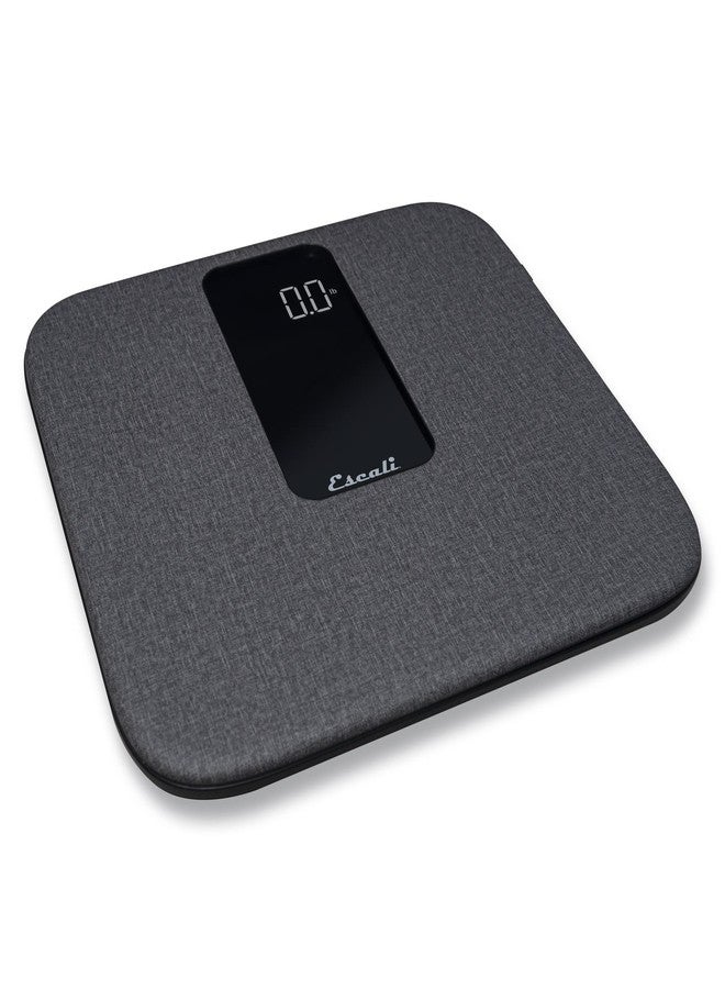 Escali ComfortStep Anti-Slip Digital Bathroom Scale for Body Weight with Removable Linen Platform Cover and High Capacity of 400 lb, Batteries Included - Image 2