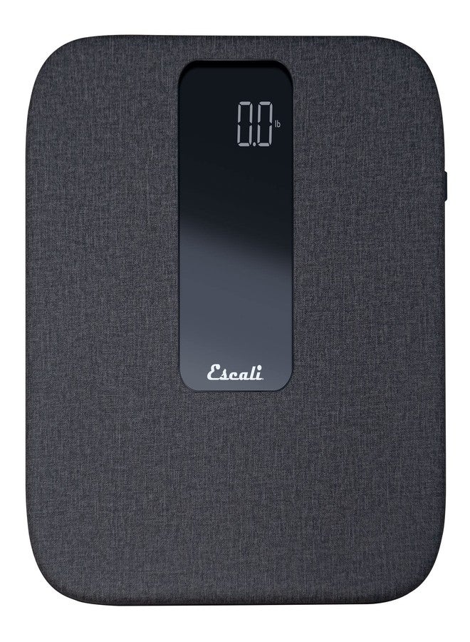 Escali ComfortStep Anti-Slip Digital Bathroom Scale for Body Weight with Removable Linen Platform Cover and High Capacity of 400 lb, Batteries Included - Image 1