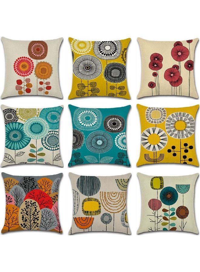 نيبمينينت غطاء وسادة ديكور بطبعة تجريدية جميلة متعدد الألوان - Image 1