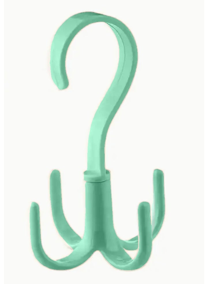 360 Degree Rotating Belt Hanger Scarf Tie Rack Holder Hook Closet Organizer - Image 1