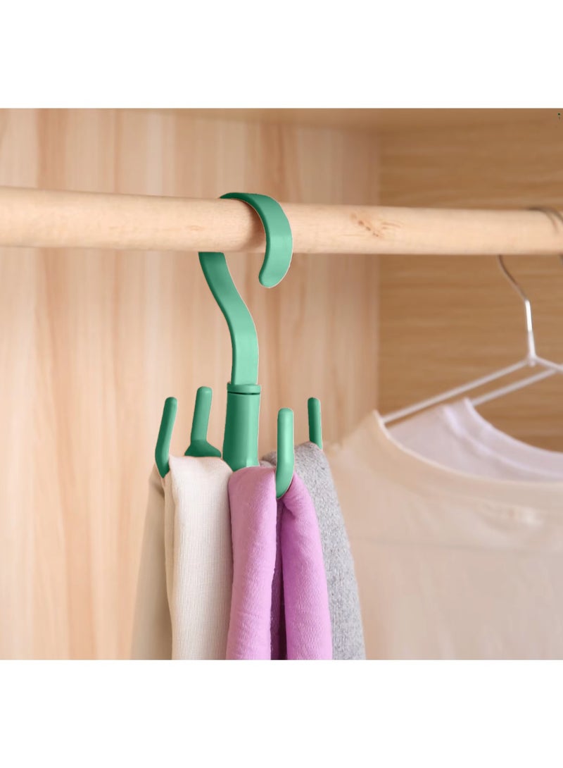 360 Degree Rotating Belt Hanger Scarf Tie Rack Holder Hook Closet Organizer - Image 4