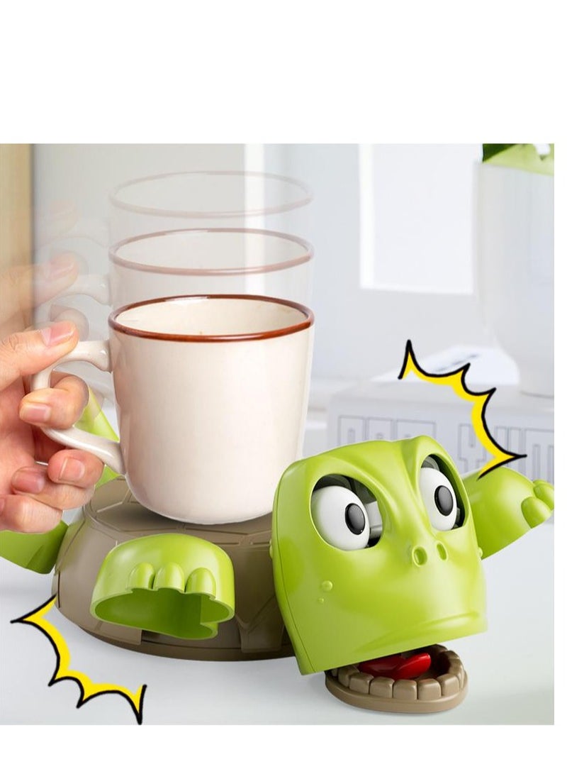【Interactive Open-Eyed Turtle Coaster】Funny Drink Cup Pad, Cute Home Decor & Novelty Gift for Friends & Family  - Image 2