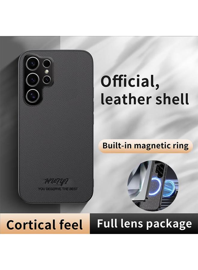 S-TOP Case For Samsung Galaxy S25 Ultra 5G HUIYI Leather Magnetic Phone Case - Image 2