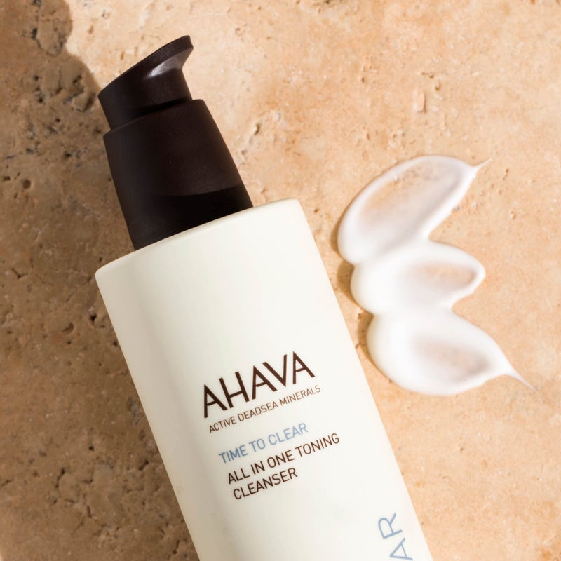 AHAVA All-In-One Toning Cleanser - Skin-Friendly, Soft, Water-Based Formula Gently Removes Dirt, Impurities & Makeup Including Eyes, Rebalances pH, Made with Our Signature Blend Osmoter, 8.5 Fl.Oz - Image 5