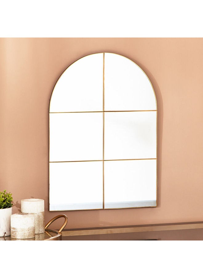 Home Box - Hailee Moderen Metal Window Mirror 55 x 39 x 1 cm - Image 1