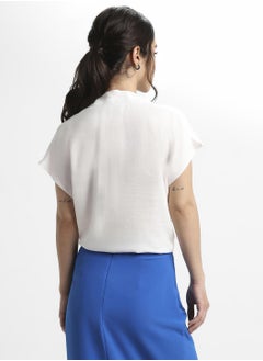 Dennis Lingo Off White Regular Top for Women - Chic, Comfortable  - Image 4