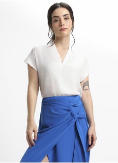 Dennis Lingo Off White Regular Top for Women - Chic, Comfortable  - Image 2