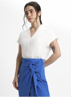 Dennis Lingo Off White Regular Top for Women - Chic, Comfortable  - Image 3