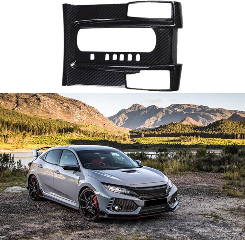 Vuzmode Carbon Fiber Gear Shift Panel Trim for Civic - Image 5