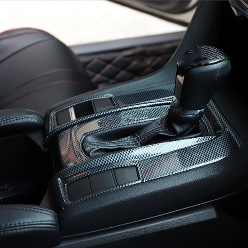 Vuzmode Carbon Fiber Gear Shift Panel Trim for Civic - Image 2