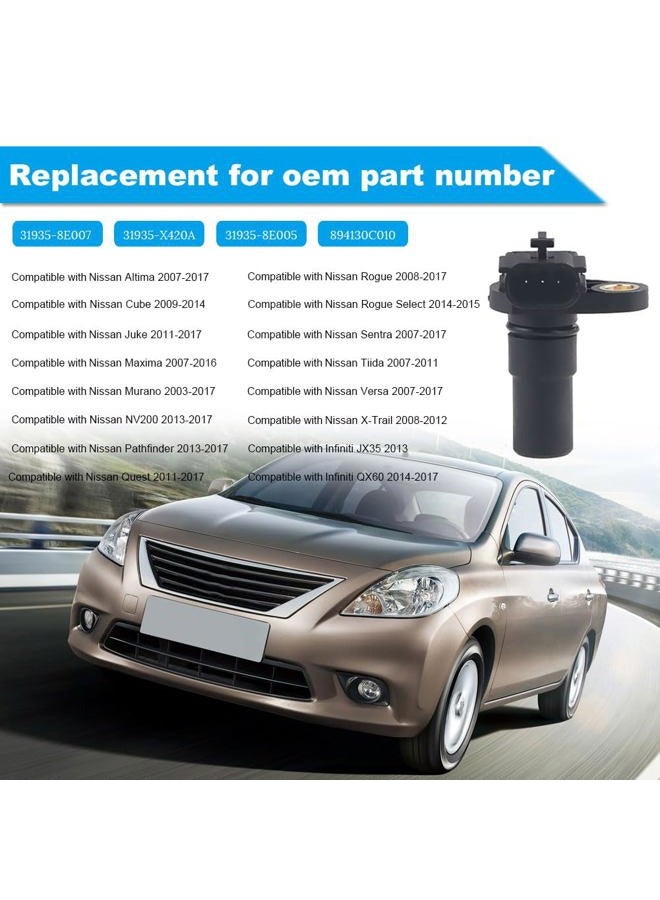 WMPHE Compatible with Transmission Vehicle Speed Sensor Nissan Altima Sentra Murano Pathfinder Maxima Quest 2003 2004 2005 2006 2007 2008 2009 2010 2011 2012 2013 2014 2015 2016 2017, 31935-8E007 - Image 3
